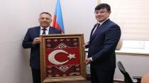 Rektör Gürel'den Azerbaycan Diaspora Komitesi Başkanı Fuad Muradov'a ve Azerbaycan Milli İlimler Akademisine Anlamlı Ziyaret
